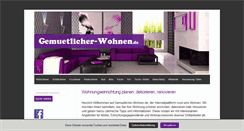 Desktop Screenshot of gemuetlicher-wohnen.de